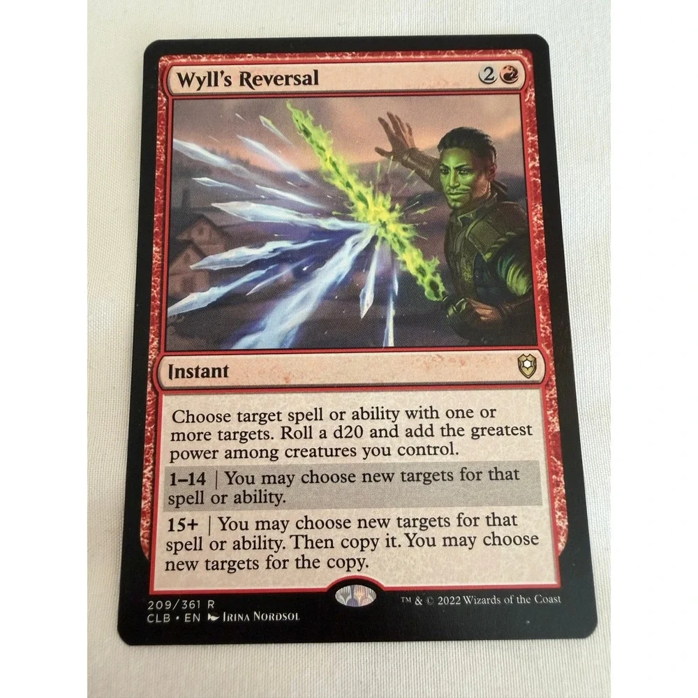 Magic The Gathering Wyll's Reversal 209/361 R CLB Rare MTG Card Baldur's Gate